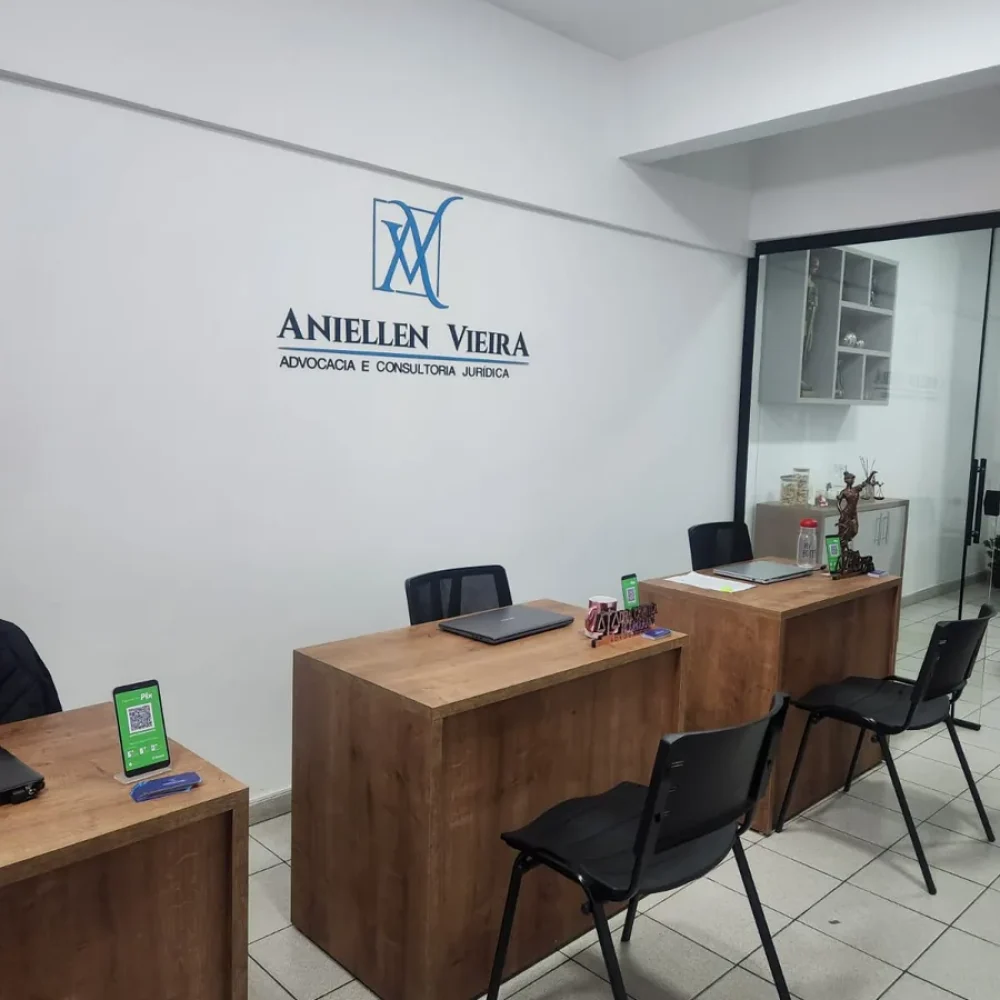 Recepção do escritório Aniellen Vieira Advocacia e Consultoria Jurídica em Barbacena